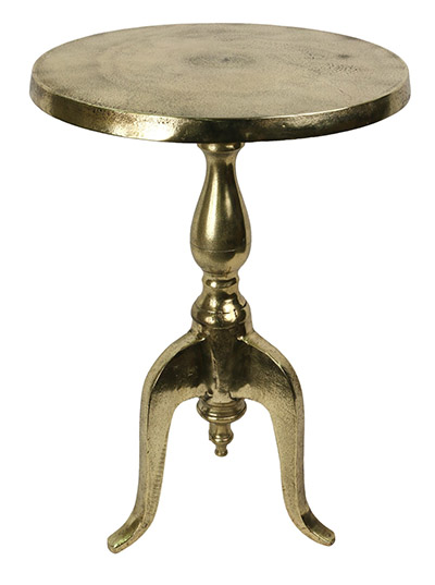 Brass pedestal Table - Click Image to Close
